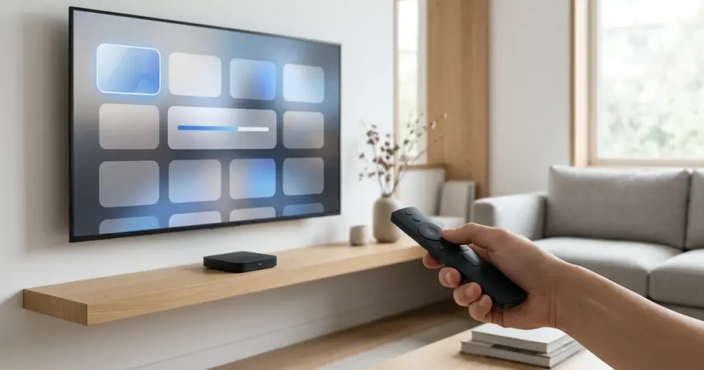 Hand installerar bästa IPTV-appen för Android TV på Google Play
