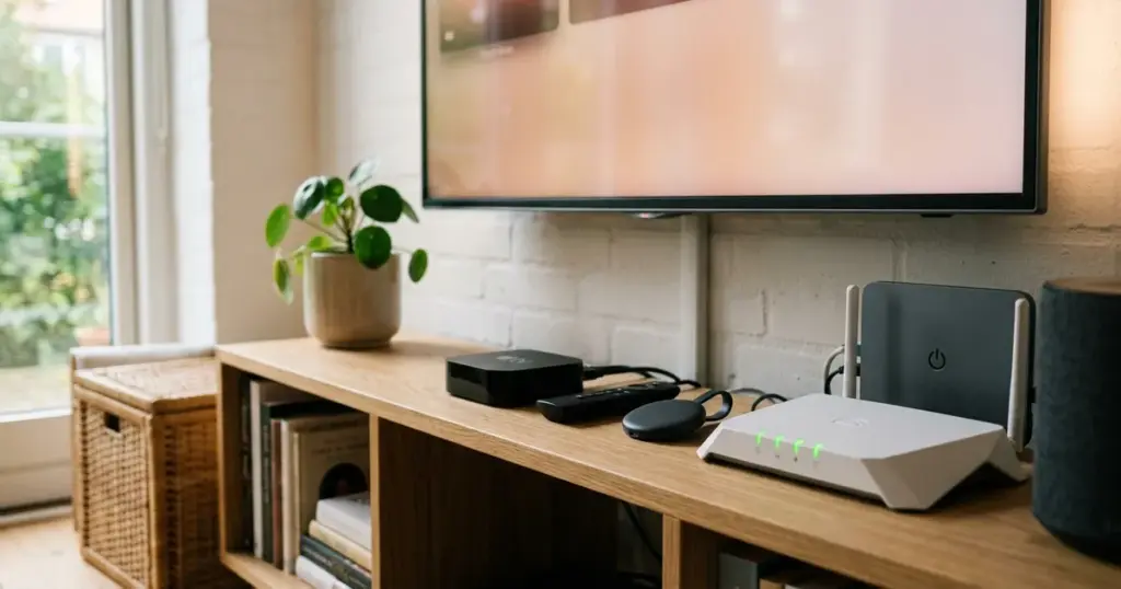 Mediahylla med flera mottagare och router – jämförelse av IPTV-leverantörer